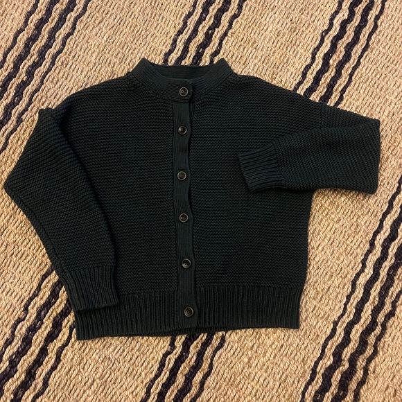 Alex Mill Nico chunky knit cardigan in green. Size small. EUC. - Picture 6 of 11